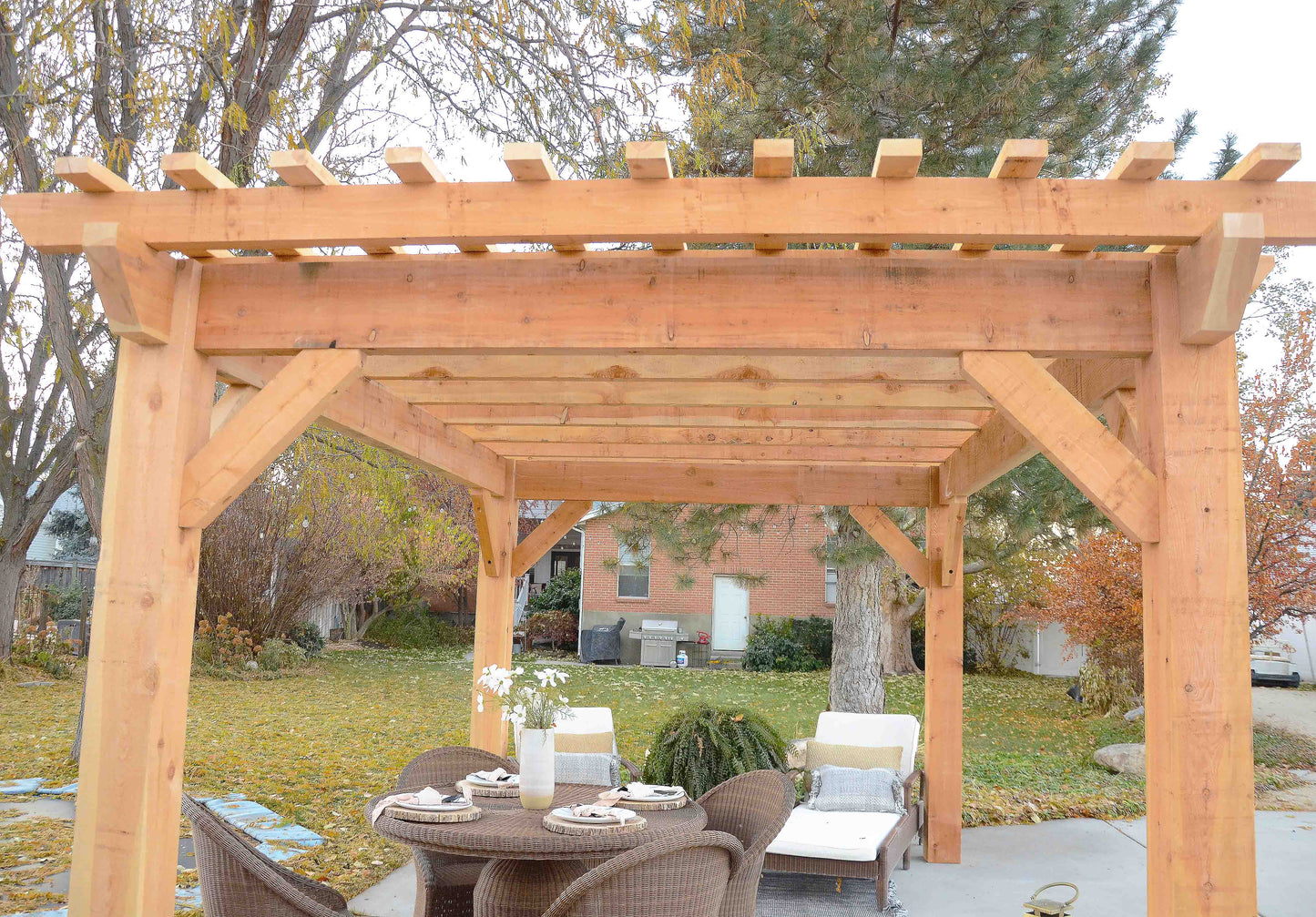 nakedTREEpergola by Notched - it's just a pergola. no sap. no crap. Incense Cedar Pergola Kit.