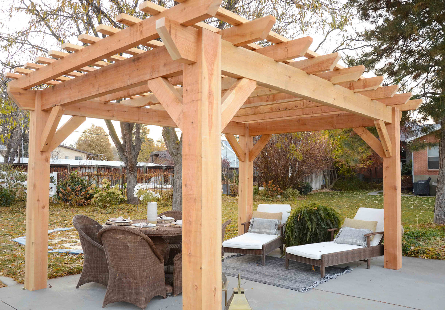 nakedTREEpergola by Notched - it's just a pergola. no sap. no crap. Incense Cedar Pergola Kit.