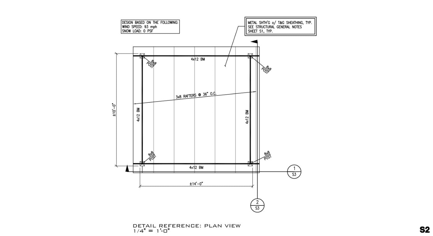 nakedTREEpergola - Site Specific Plans