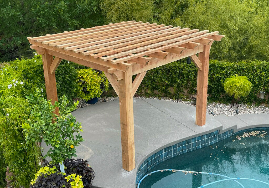 nakedTREEpergola by Notched - it's just a pergola. no sap. no crap. Incense Cedar Pergola Kit.