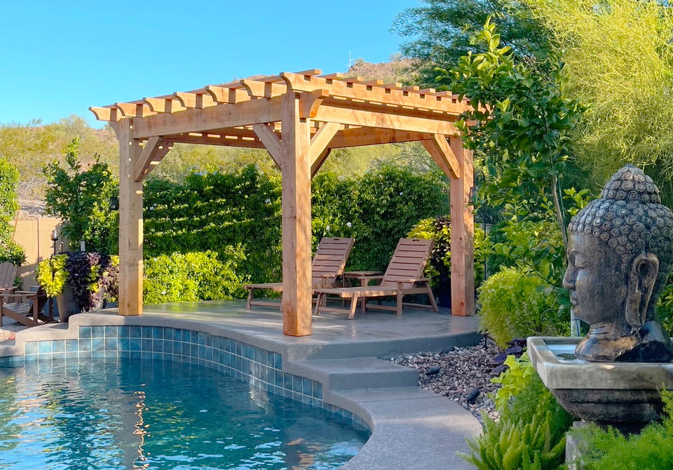 nakedTREEpergola by Notched - it's just a pergola. no sap. no crap. Incense Cedar Pergola Kit.